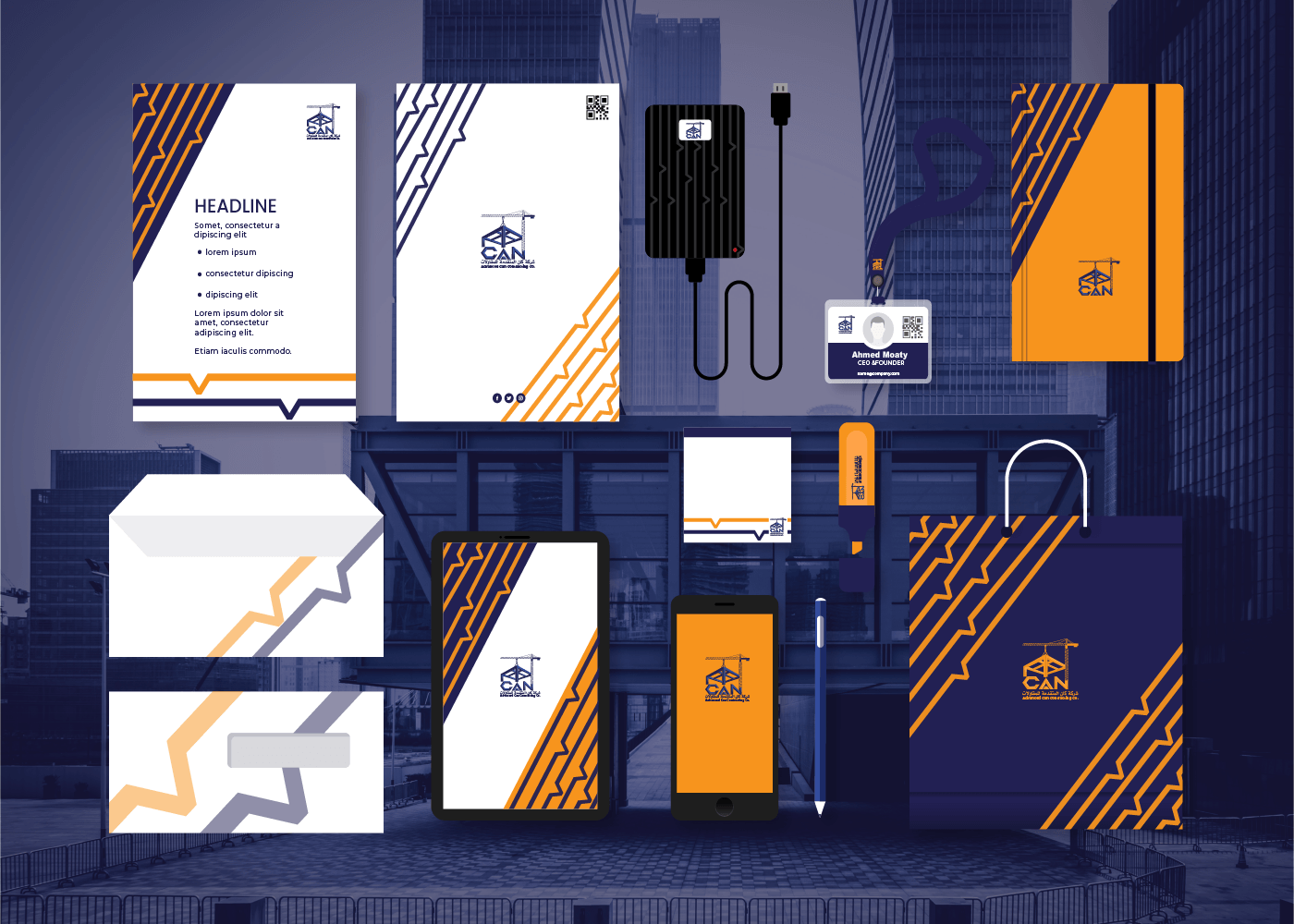 تصميم هوية بصرية كاملة لشركة Advanced Can Contracting Co.