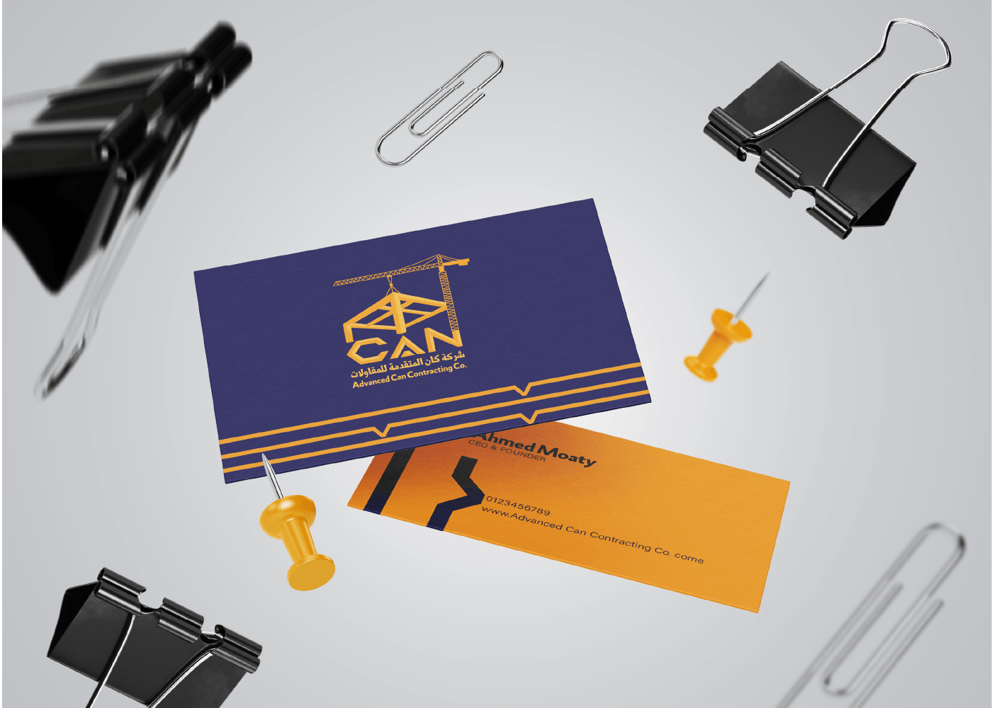 تصميم هوية بصرية كاملة لشركة Advanced Can Contracting Co.