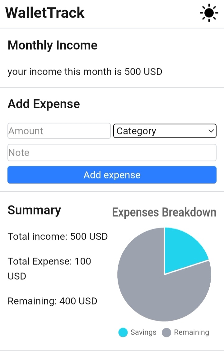Wallet track