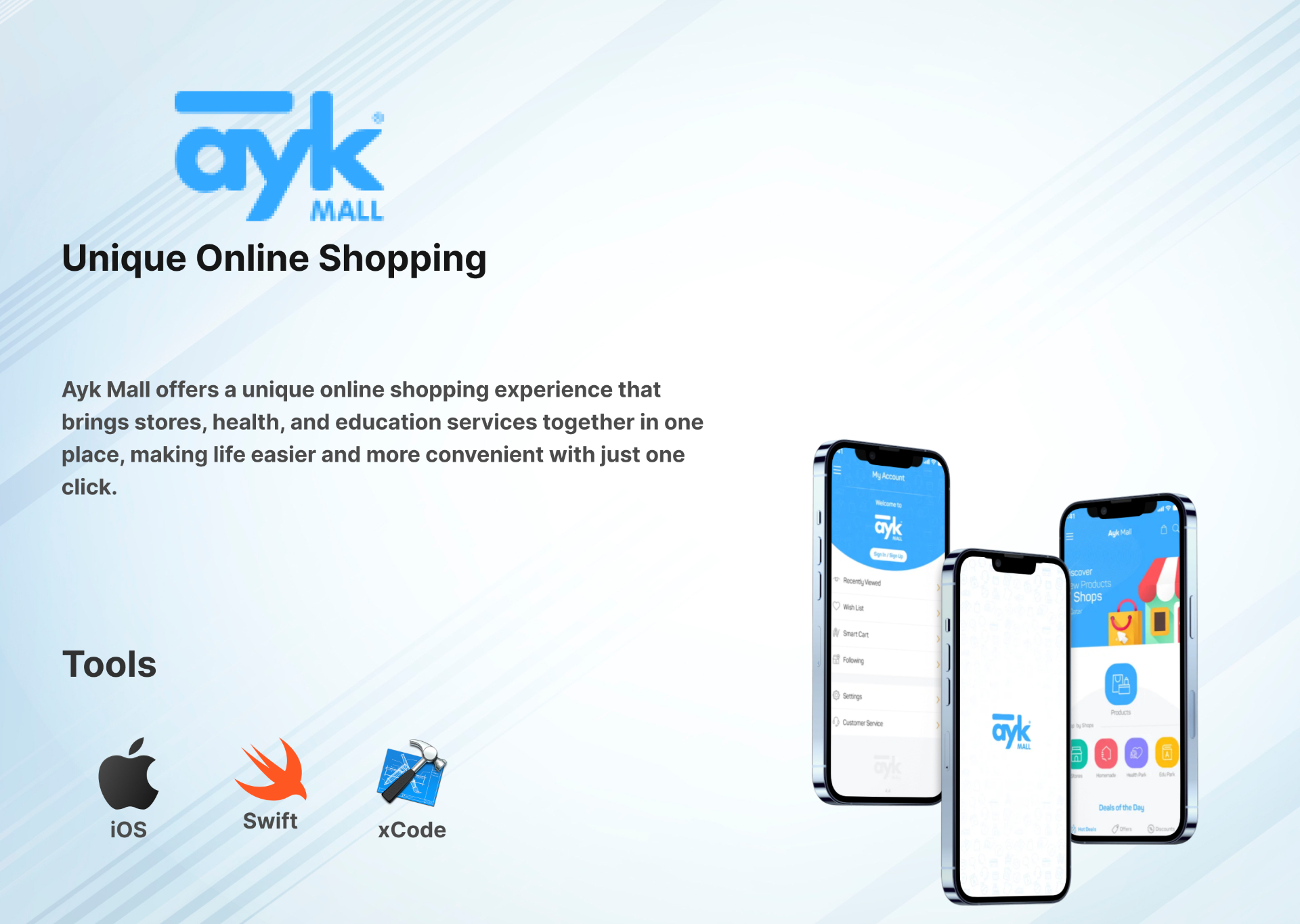 مطور تطبيقات iOS لمشروع Ayk Mall – Online Shopping