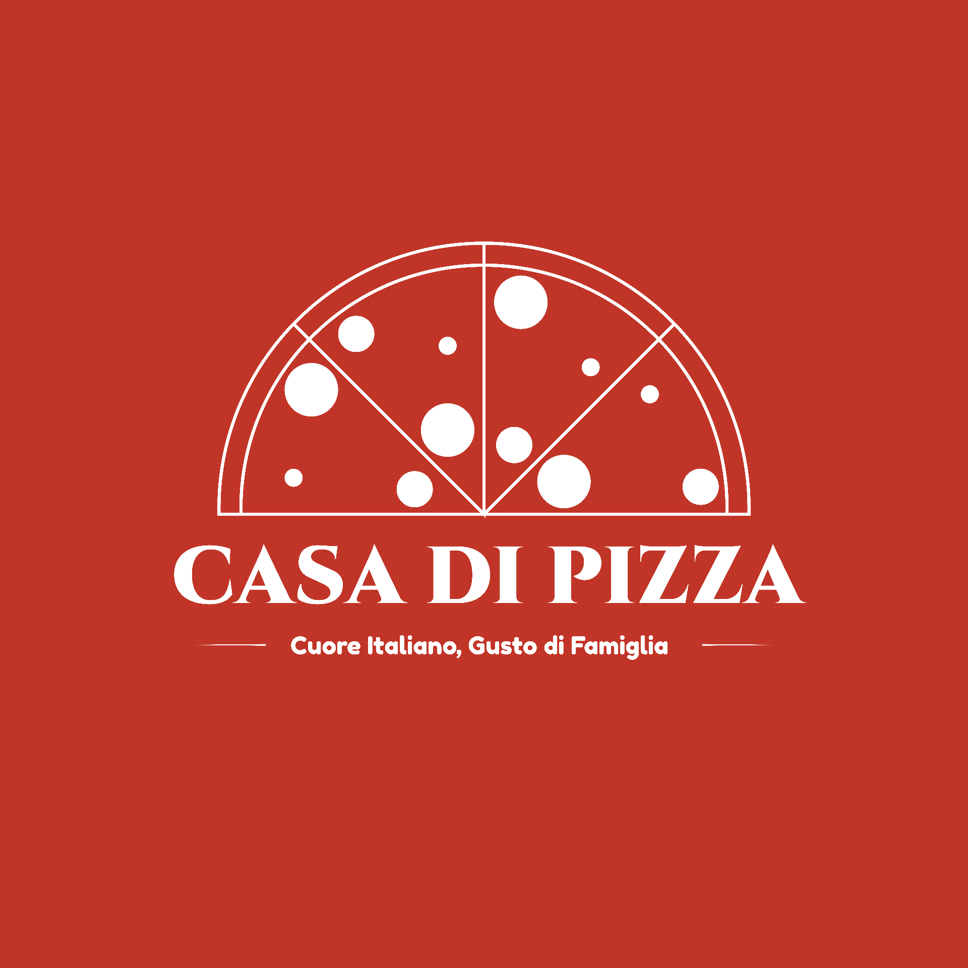 هوية بصرية لمطعم بيتزا