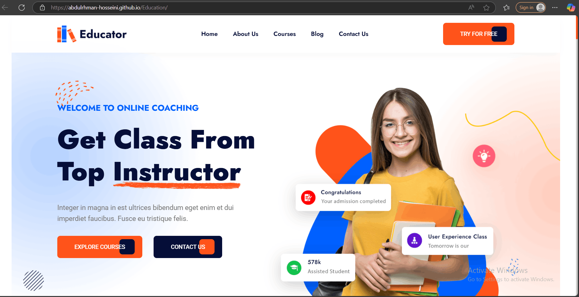 Education Website