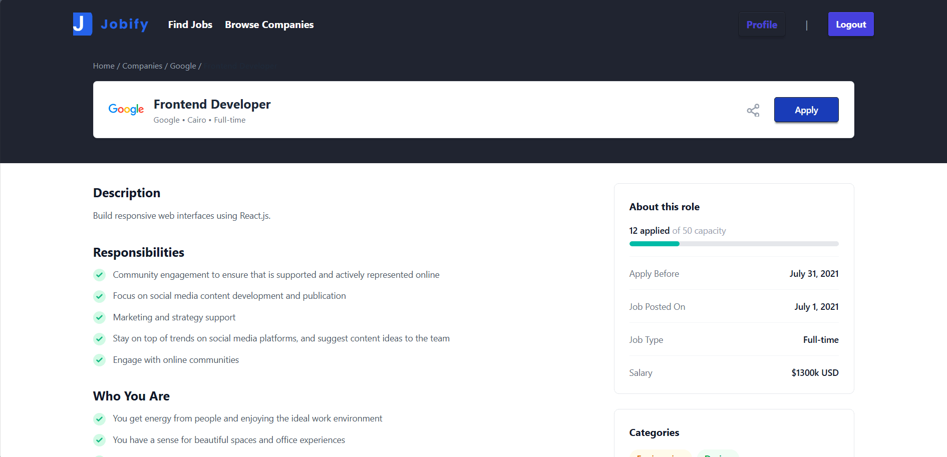 Jobify - جوبي فاي