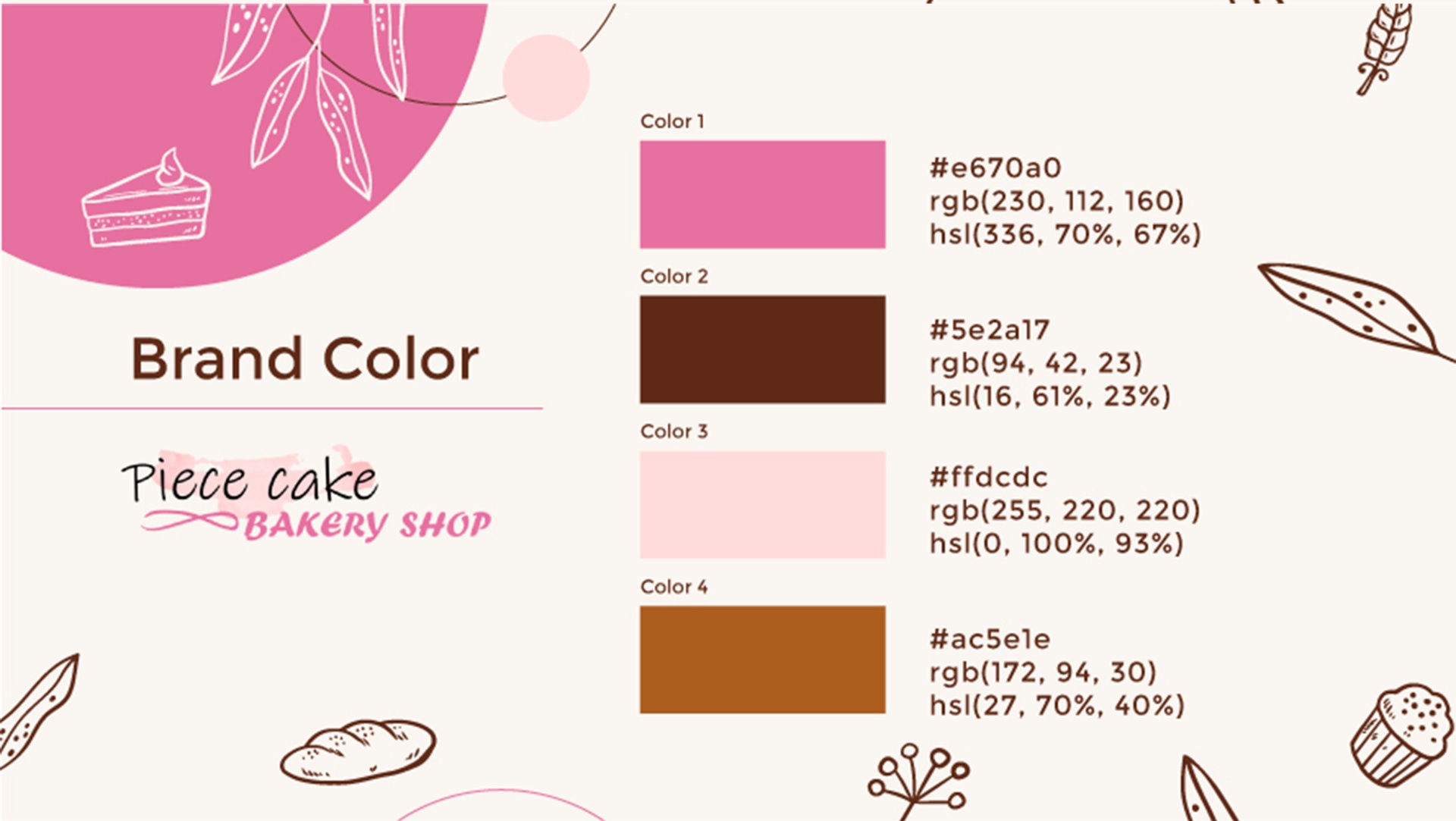 PIECE CAKE🟤🍰 :: Brand identity