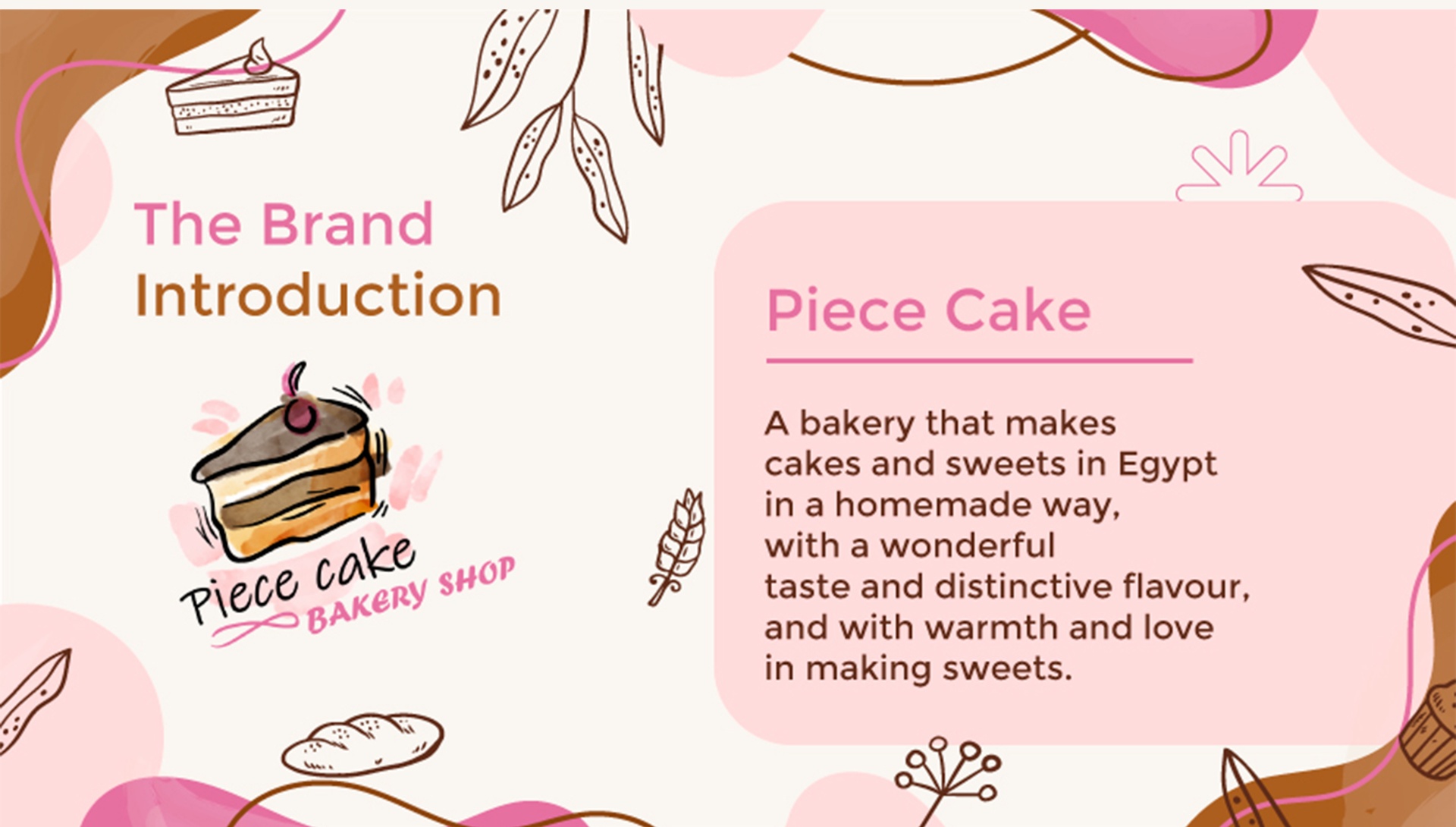 PIECE CAKE🟤🍰 :: Brand identity
