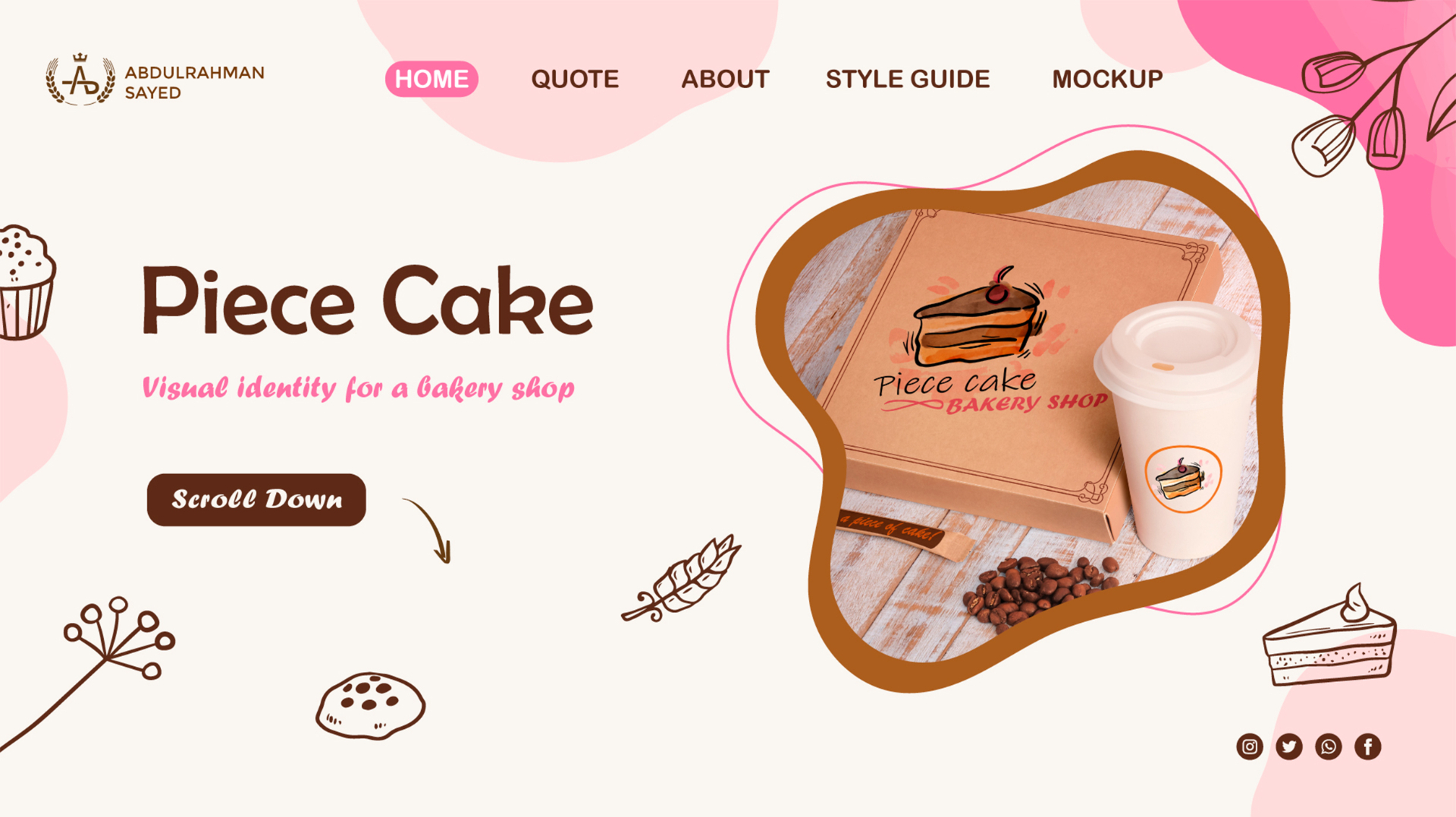 PIECE CAKE🟤🍰 :: Brand identity