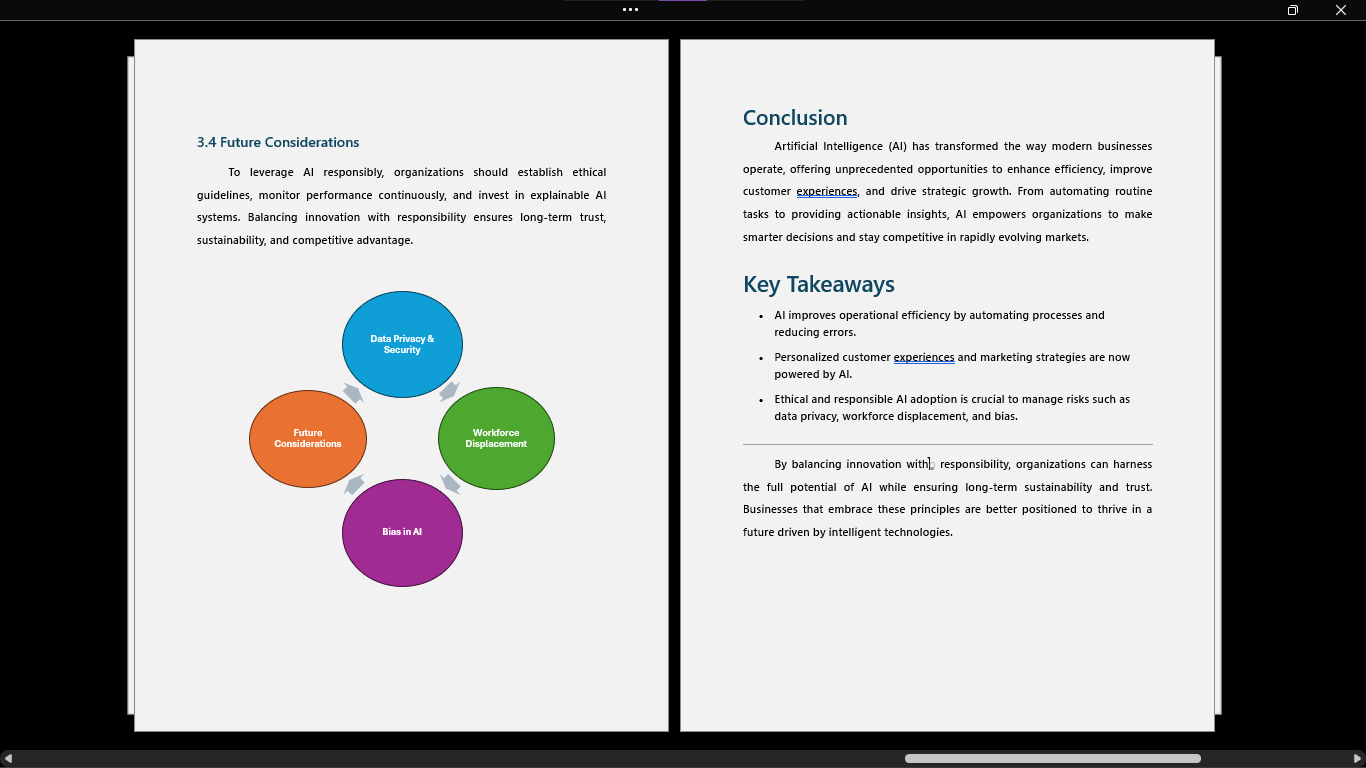 تنسيق تقارير وملفات احترافية على Word /PDF