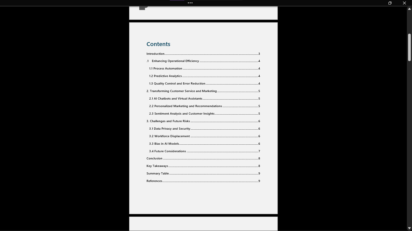 تنسيق تقارير وملفات احترافية على Word /PDF