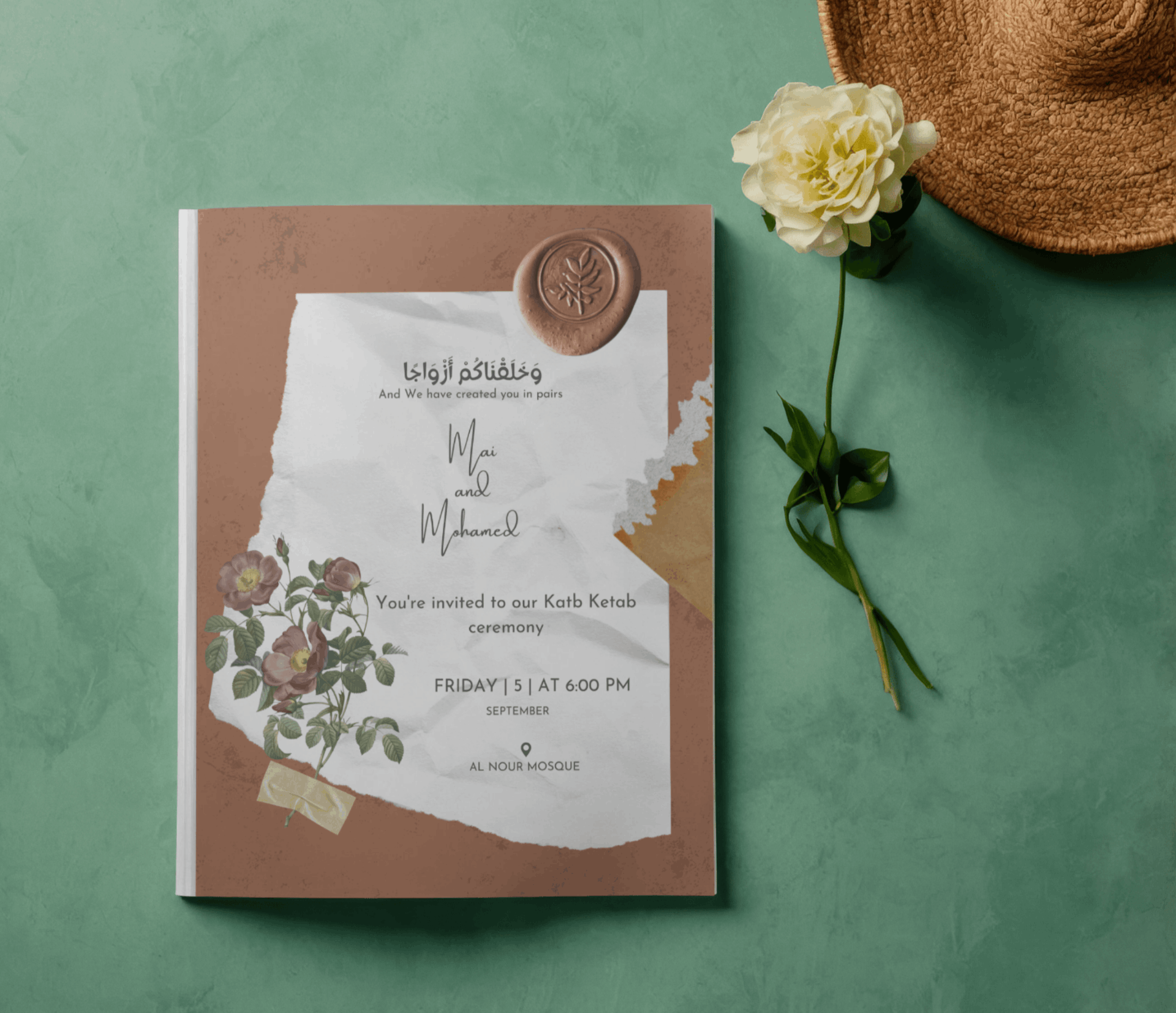 تصميم دعوات ( زفاف،كتب كتاب،خطوبة )