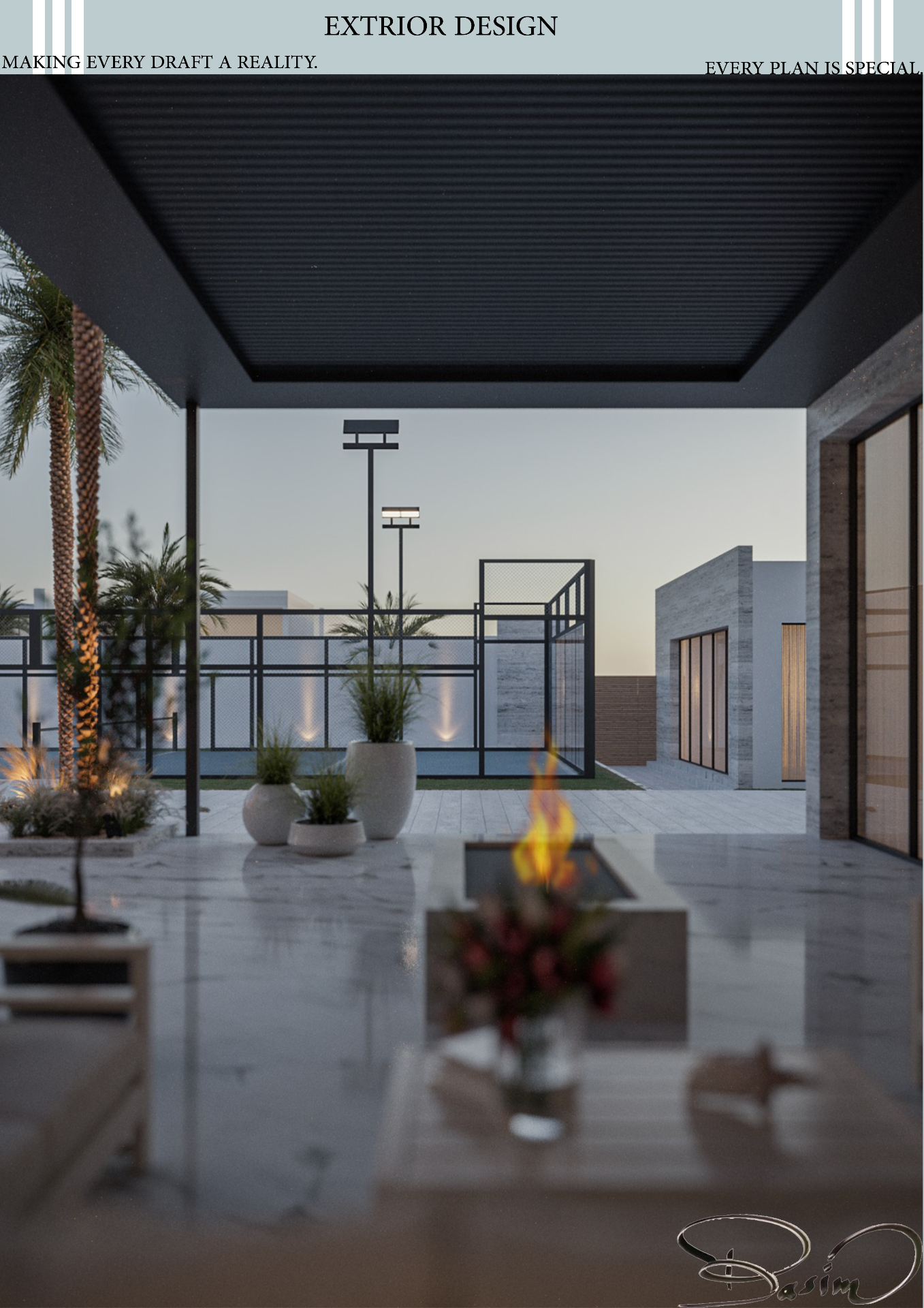 Exterior Design of a Residential Villa in Riyadh