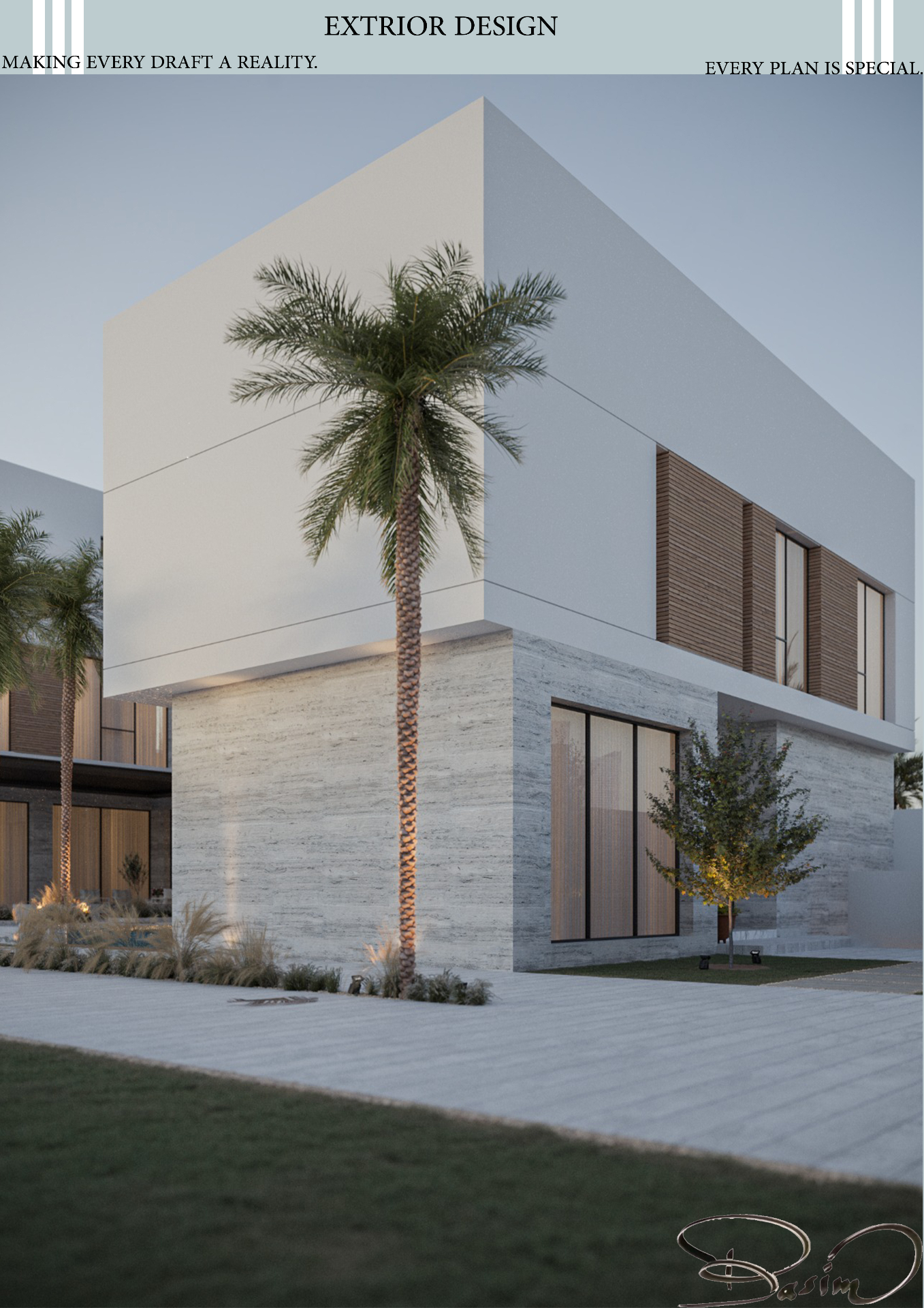 Exterior Design of a Residential Villa in Riyadh