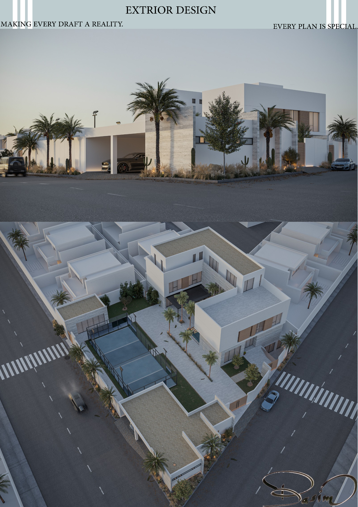 Exterior Design of a Residential Villa in Riyadh