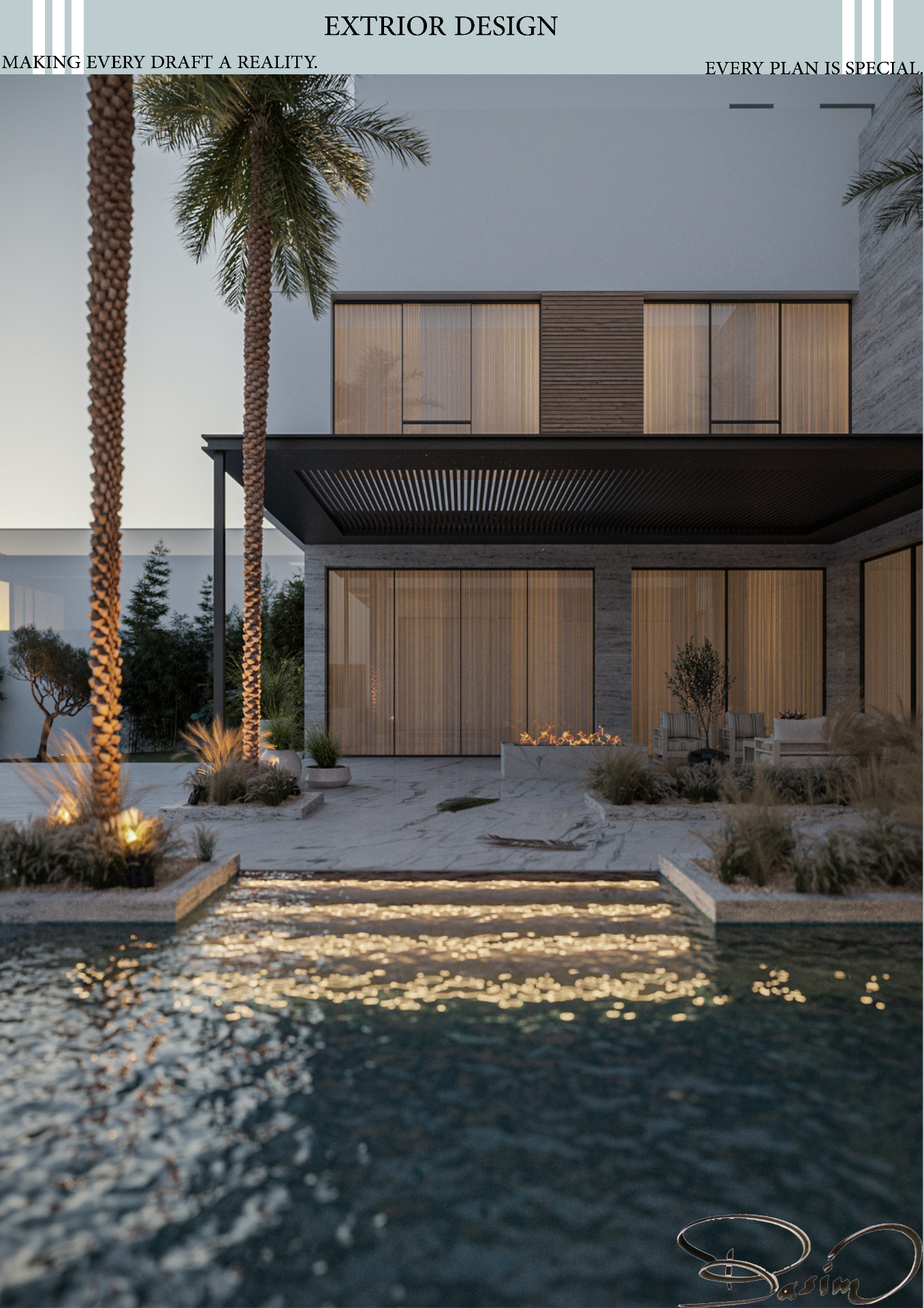 Exterior Design of a Residential Villa in Riyadh