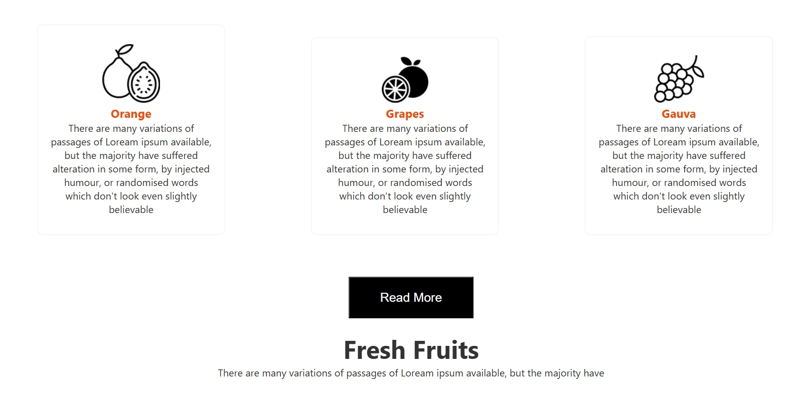 صفحه هبوط لمتجر فواكه تصميم ( انيق- احترافي -متجاوب)