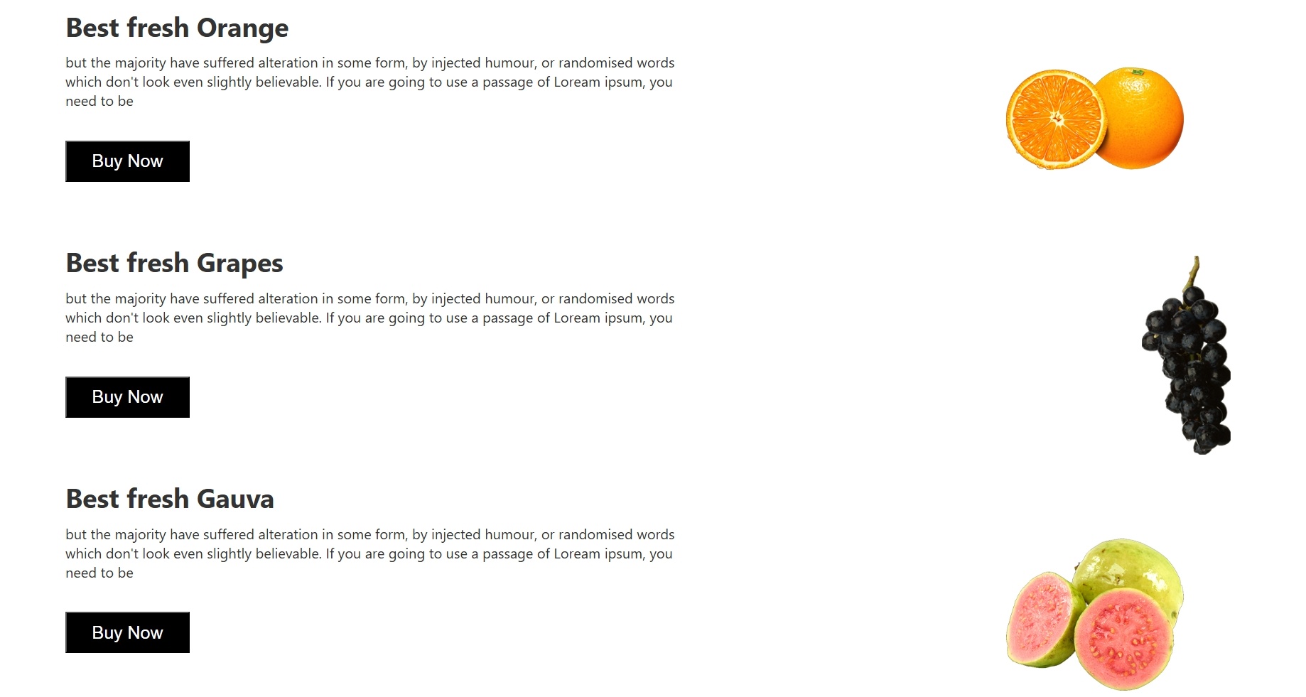 صفحه هبوط لمتجر فواكه تصميم ( انيق- احترافي -متجاوب)