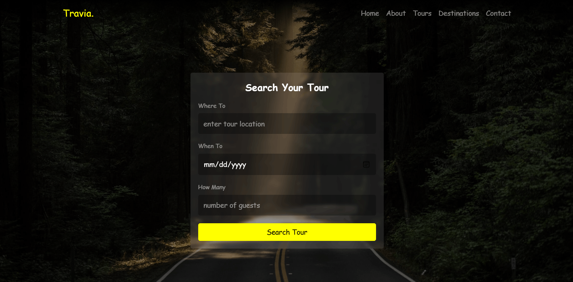 تصميم وتطوير موقع وكالة سفر (Travel Agency Website) باستخدام HTML/CSS/JavaScript