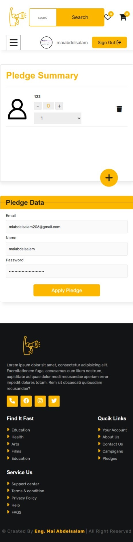 تطوير موقع تفاعلي لحملة رقمية ضمن تدريبات معهد تكنولوجيا المعلومات (ITI)