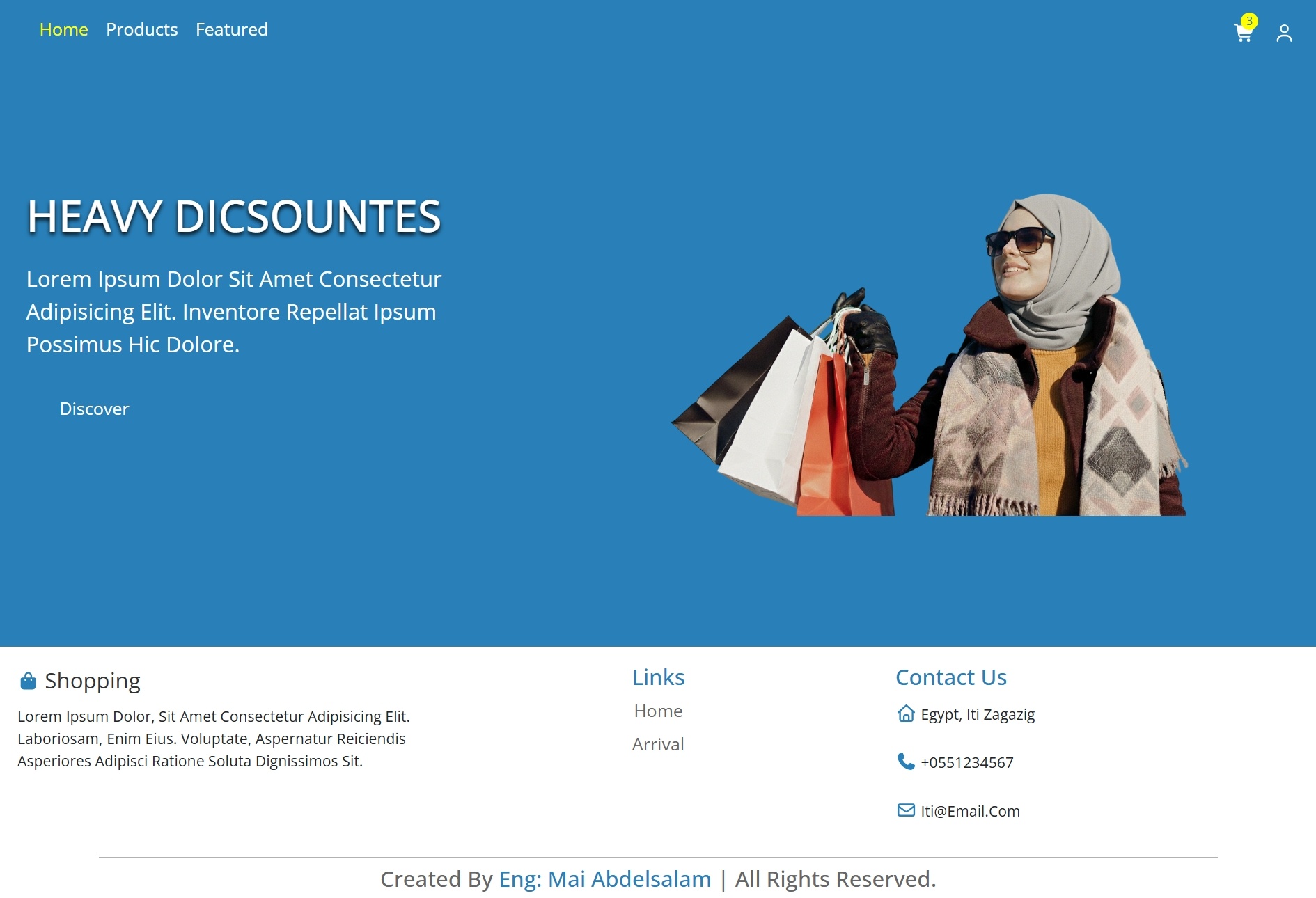 تطوير متجر إلكتروني بسيط مع نظام سلة مشتريات ديناميكي باستخدام React