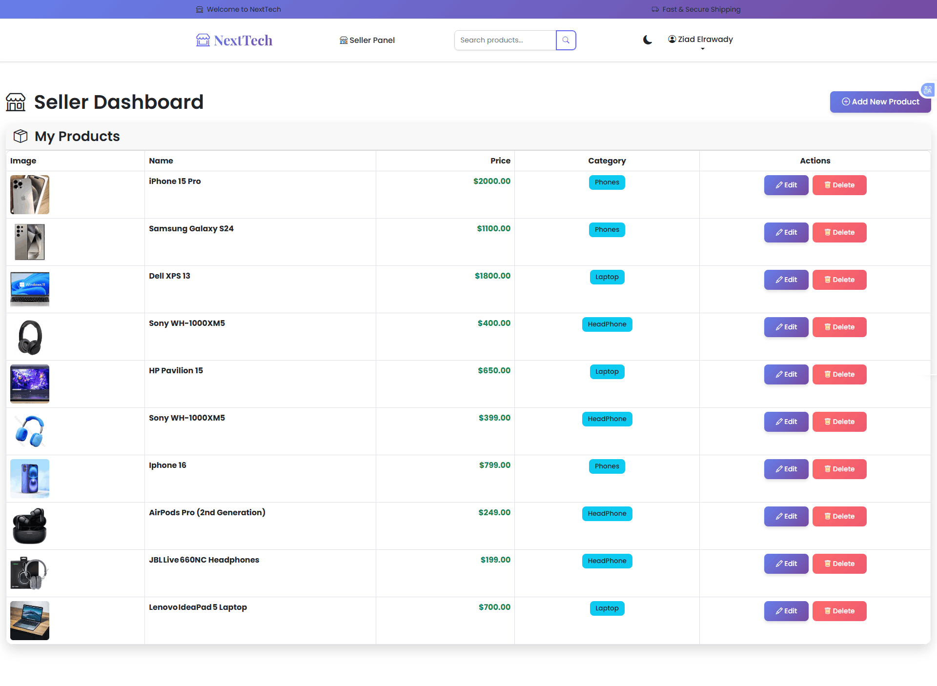 E-commerce Web Application