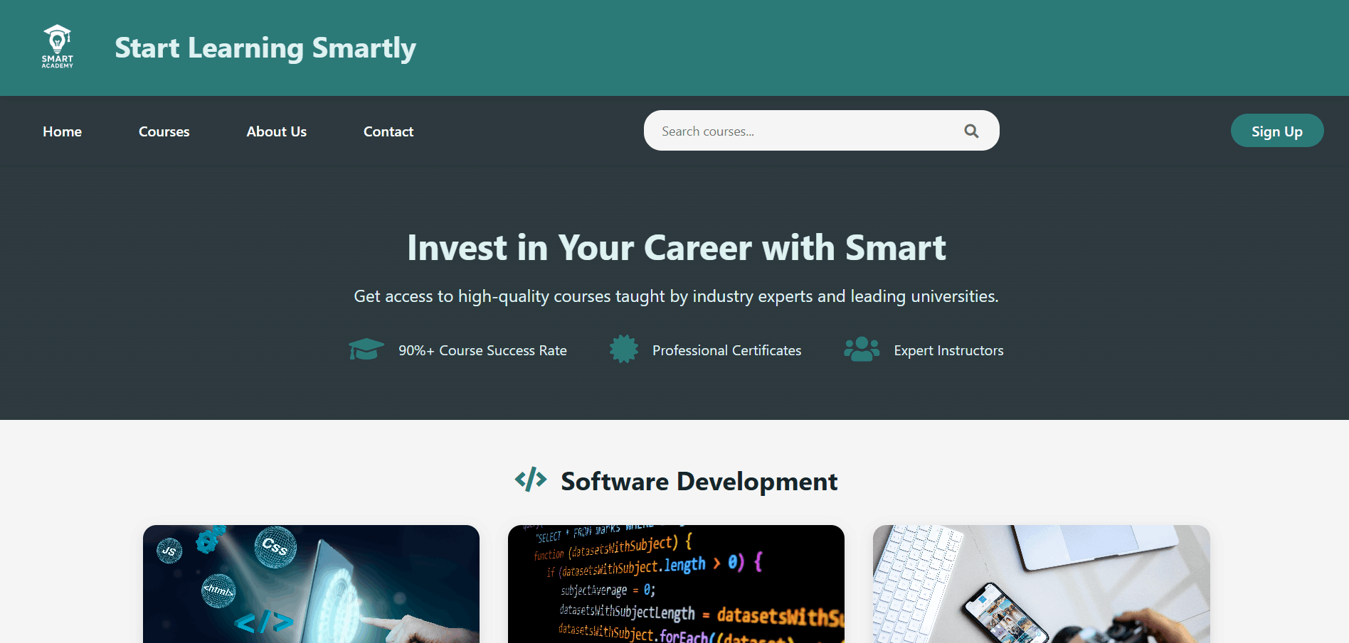 Computer Science Courses Website