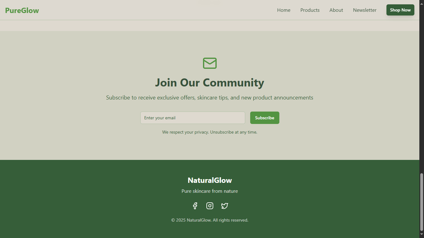 تصميم صفحة هبوط عصرية باستخدام HTML CSS JavaScript.