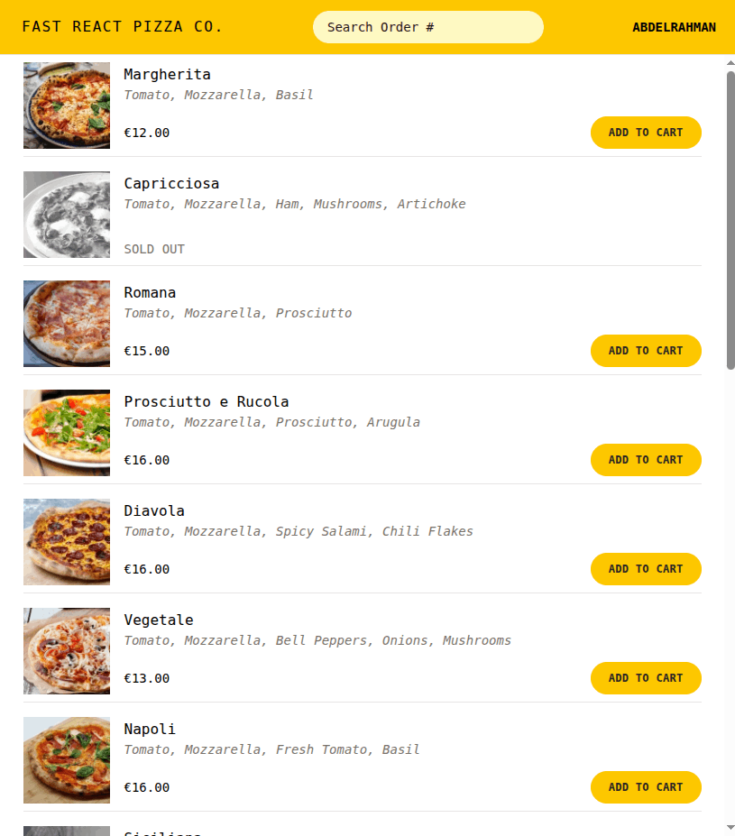 موقع لبيع و توصيل البيتزا