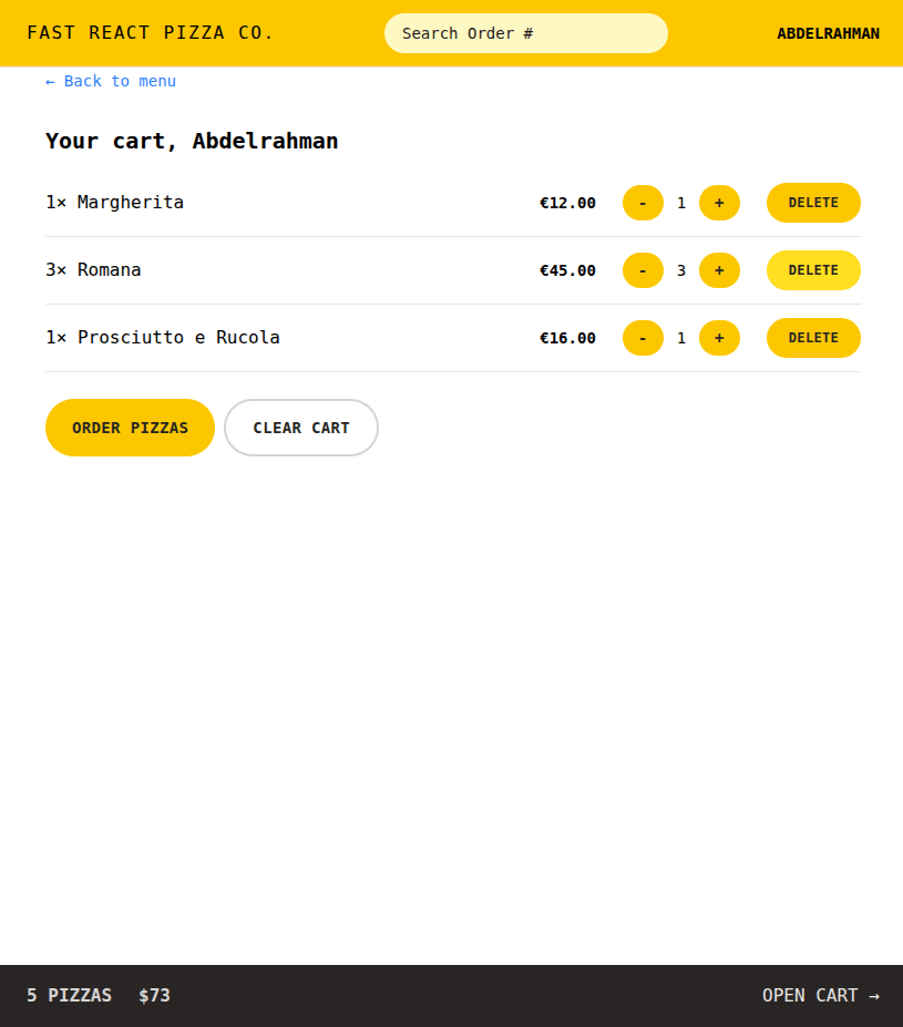 موقع لبيع و توصيل البيتزا