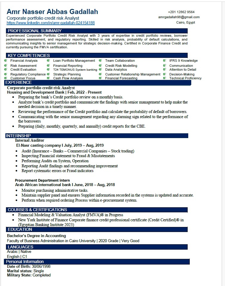 عمل سيرة ذاتية بشكل احترافي واجتياز ATS