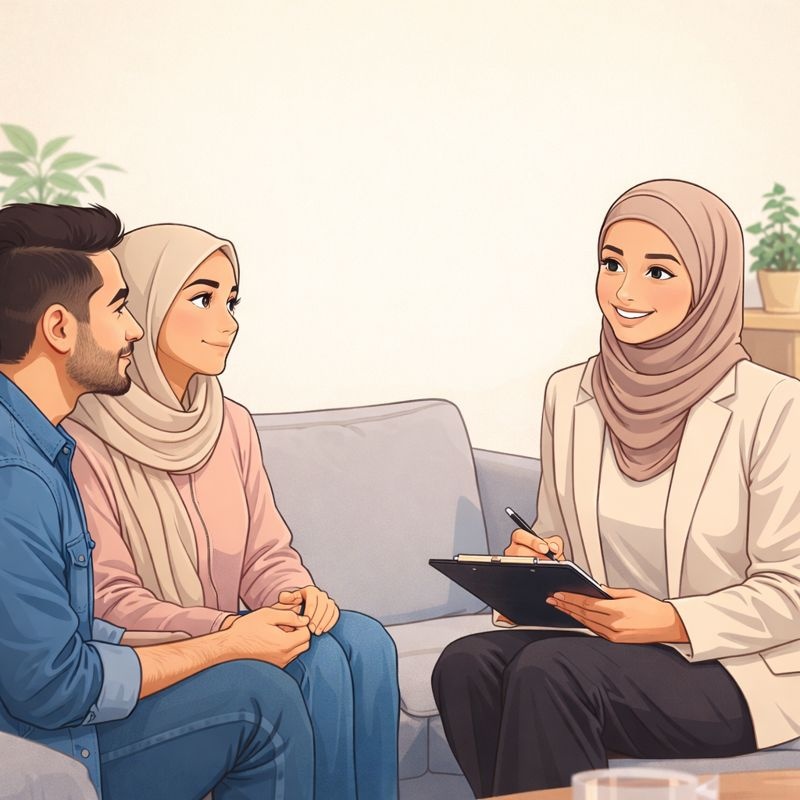 أقدم جلسات إرشاد زواجي ودعم نفسي للأزواج لمساعدتهم على فهم المشكلات، تحسين التواصل، وتقليل الخلافات بطريقة صحية وآمنة.