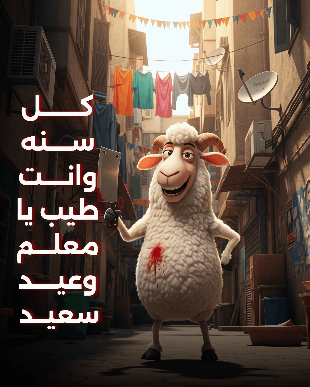 تصممي بطاقات معايده لعيد الاضحي