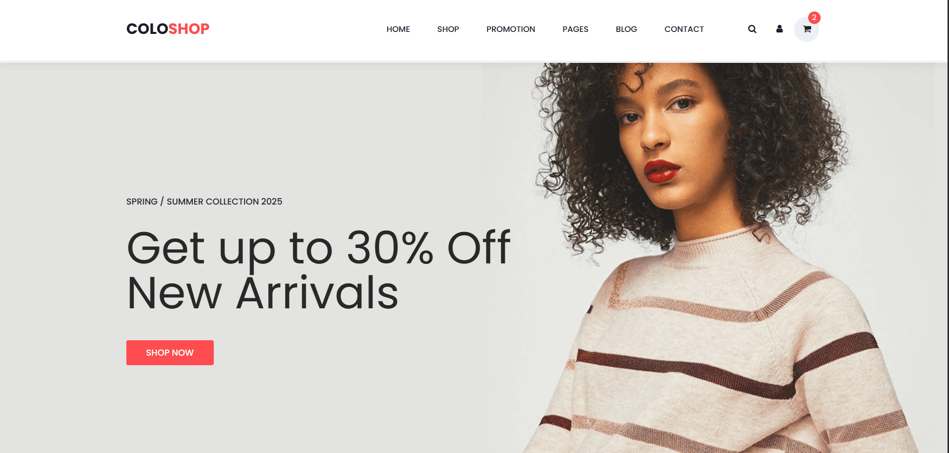 متجر إلكتروني (Colo Shop ) بأداء سريع وتصميم منظم