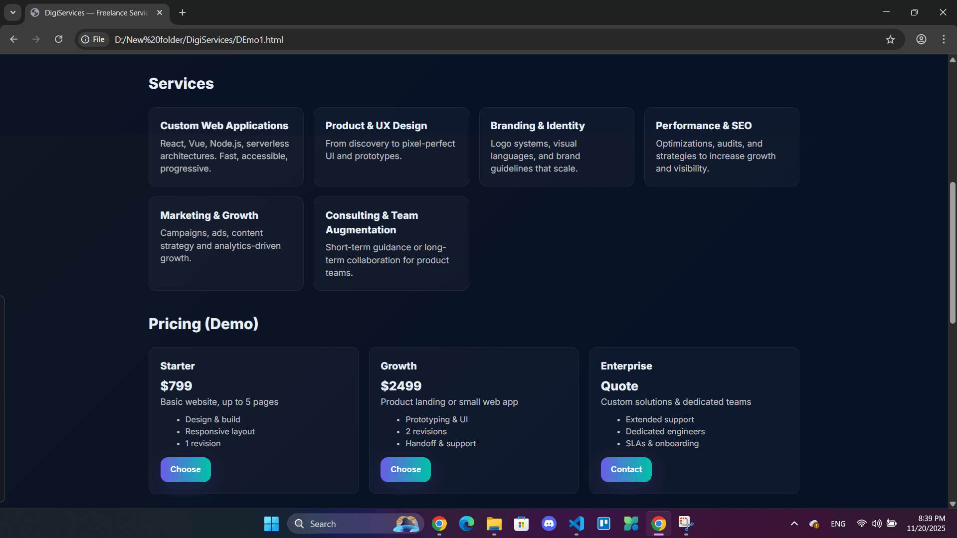 تصميم مواقع