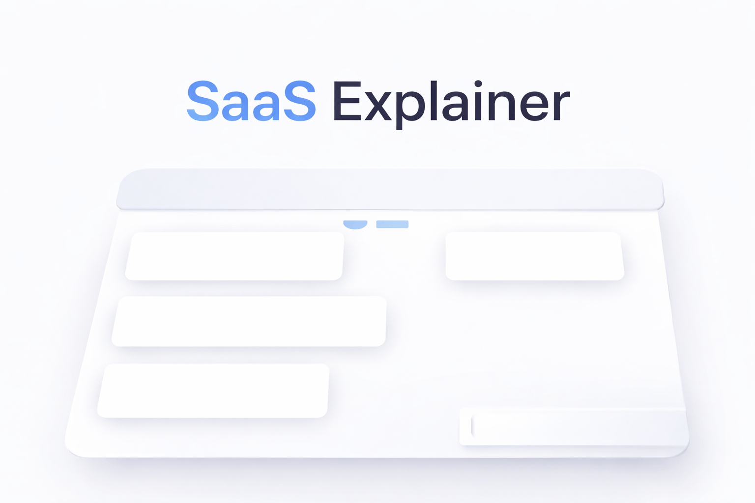 فيديو شرح SaaS باحترافية مع واجهة مستخدم متحركة وحركة كاميرا ثلاثية الأبعاد