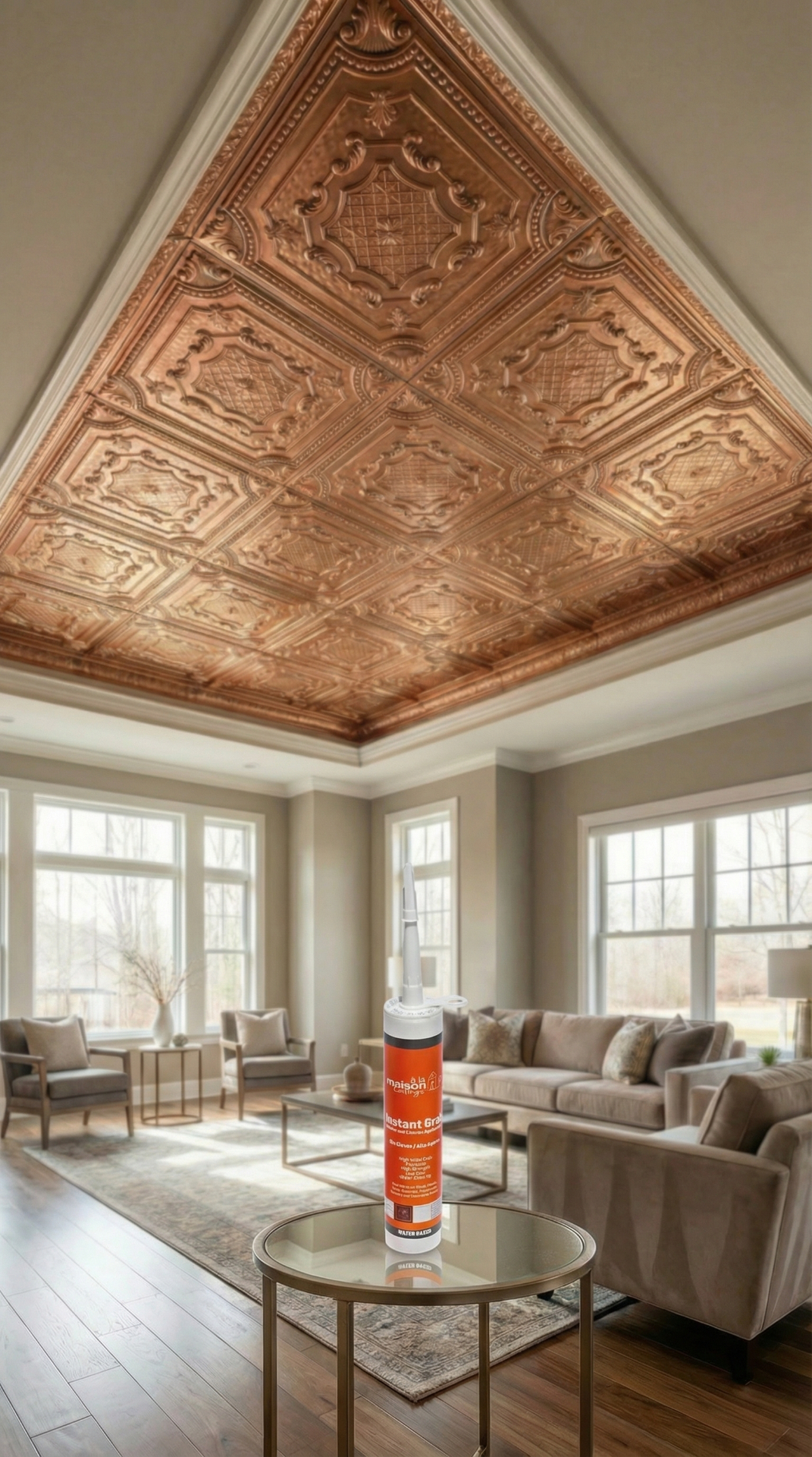 الترويج لمنتج لاصق À LA MAISON CEILINGS  بالذكاء الإصطناعي
