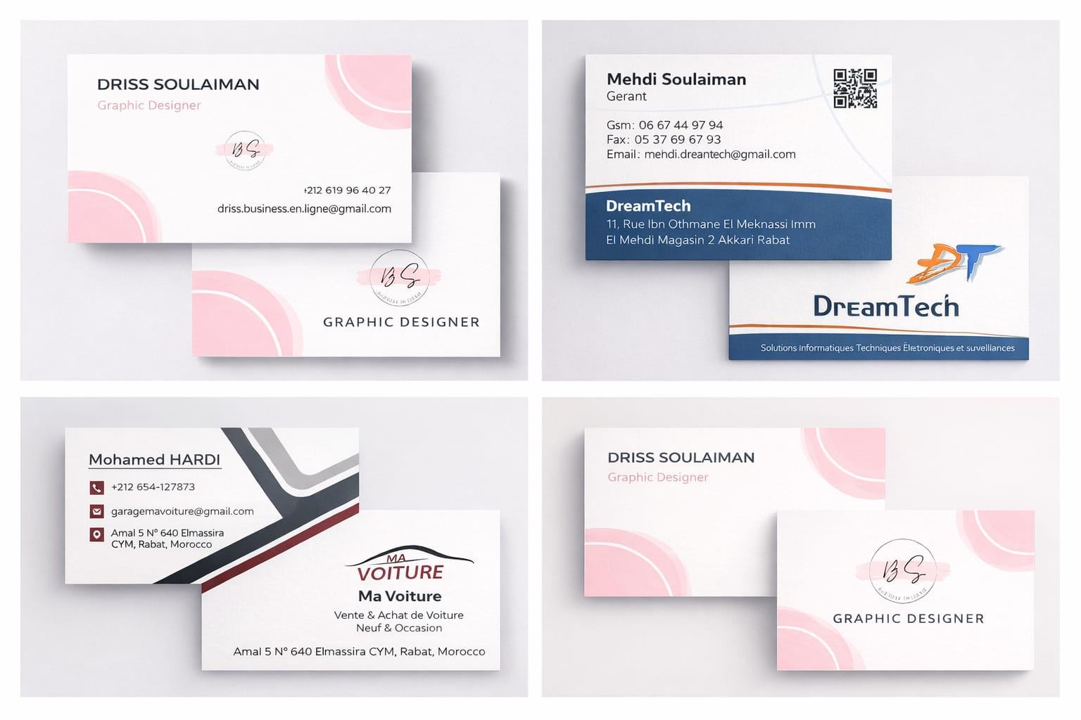 بطاقات الأعمال