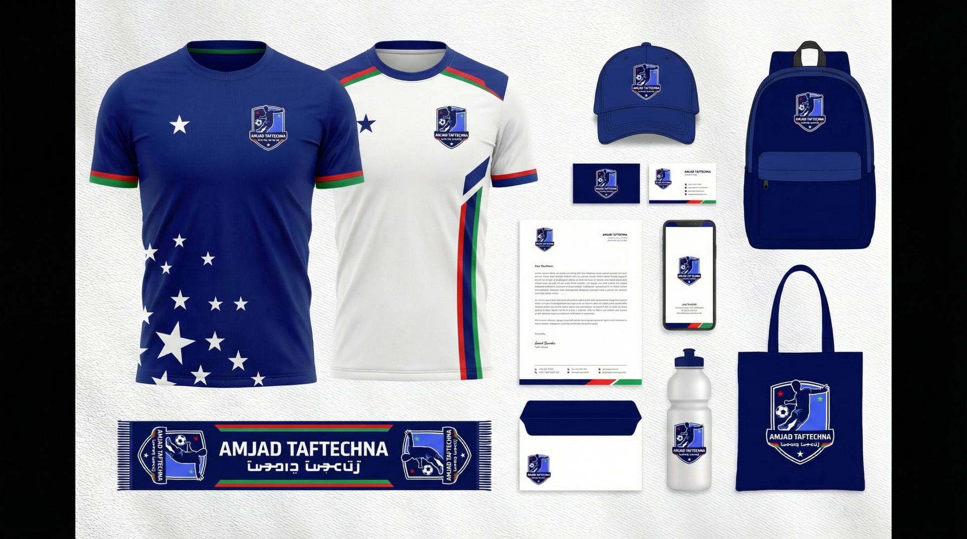 تصميم شعار وهوية بصرية لفريق مغربي