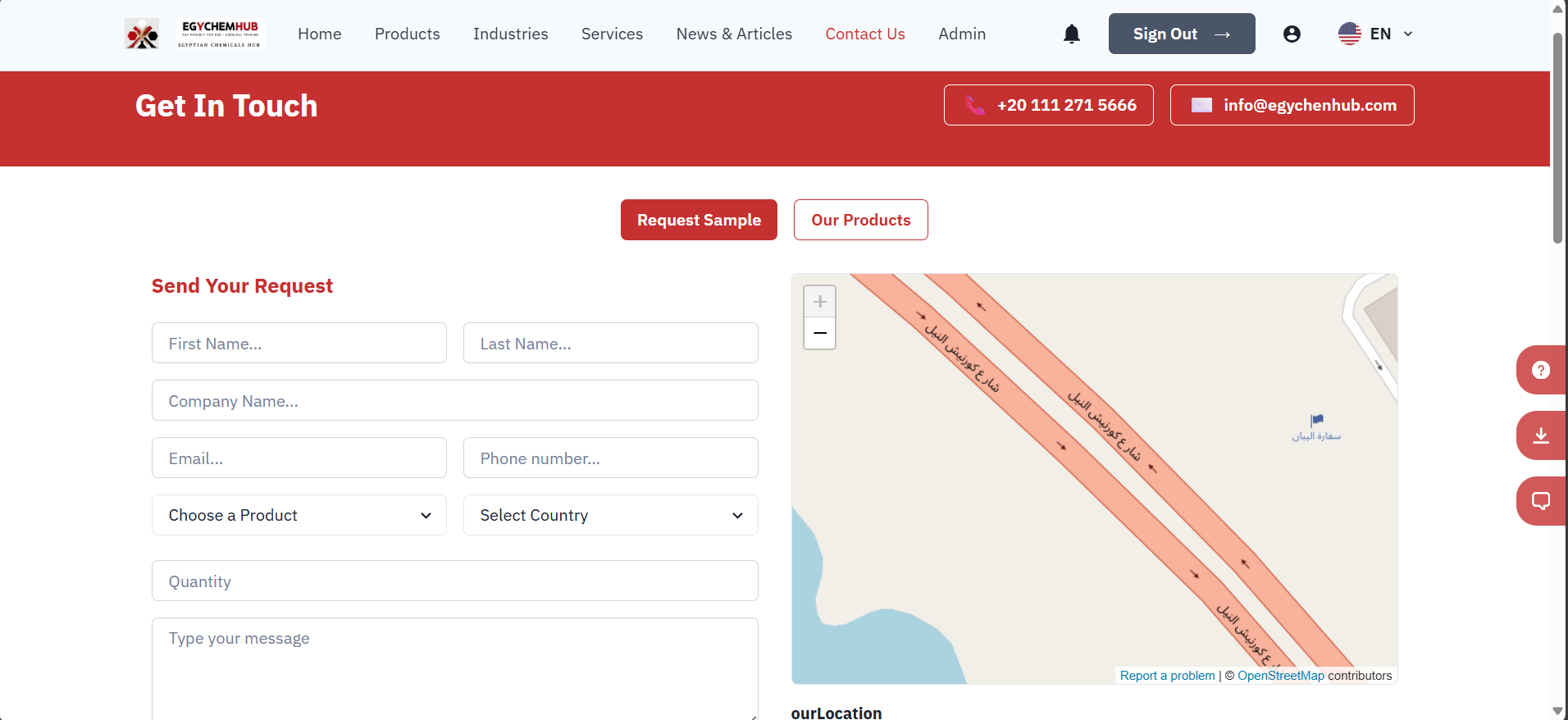 موقع EGY CHEM HUB