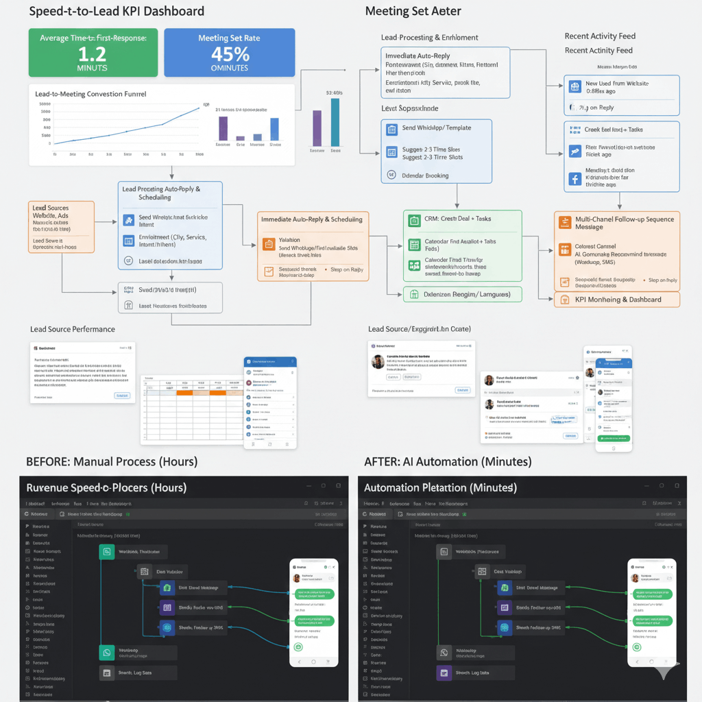 Revenue Speed-to-Lead Engine (Lead → Meeting خلال دقائق)