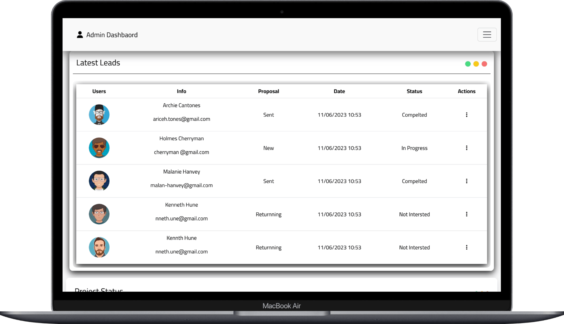 تصميم وتطوير Admin Dashboard احترافية باستخدام React وBootstrap