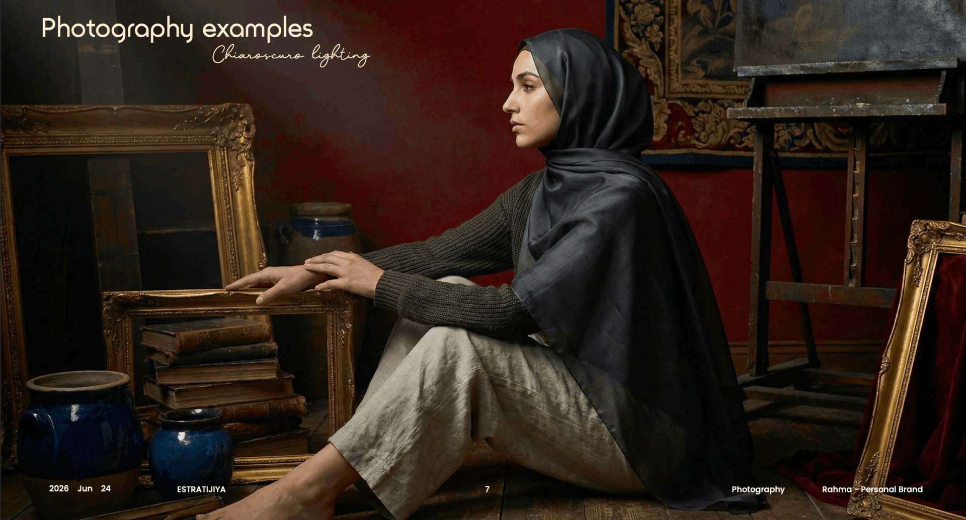 ART DIRECTION WORK  PERSONAL BRANDING FOR STYLING BLOGGER - هوية بصرية