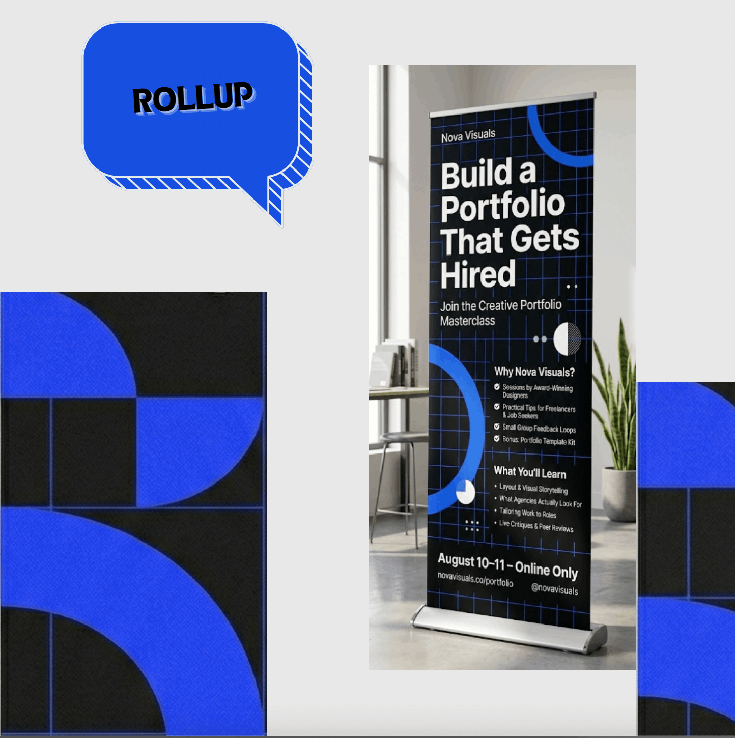 تصميم بورتفوليو احترافي وتطبيقات طباعة – Nova Visuals