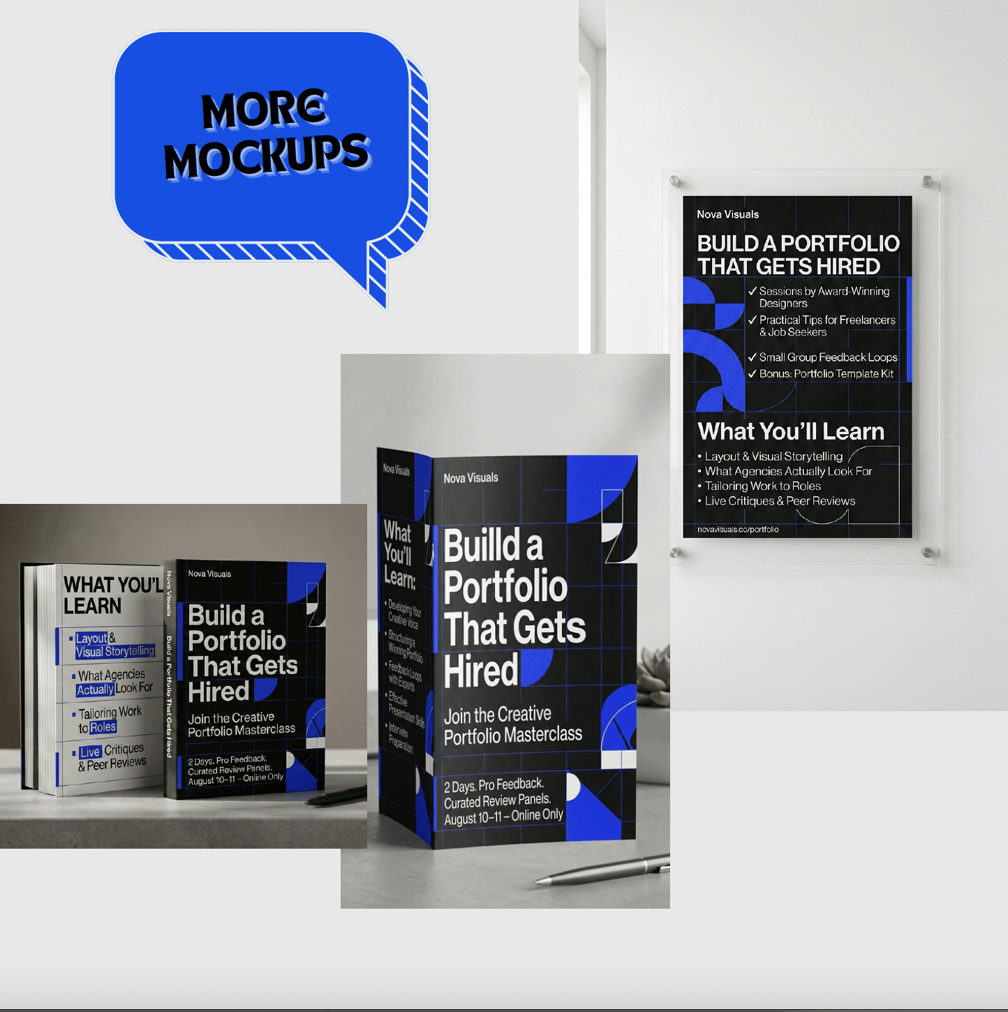 تصميم بورتفوليو احترافي وتطبيقات طباعة – Nova Visuals