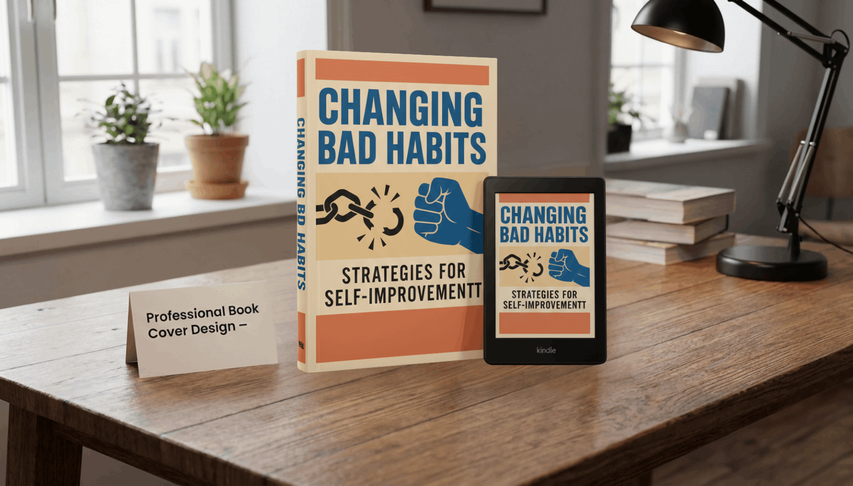 تصميم غلاف كتاب احترافي – جاهز للطباعة والنشر على أمازون