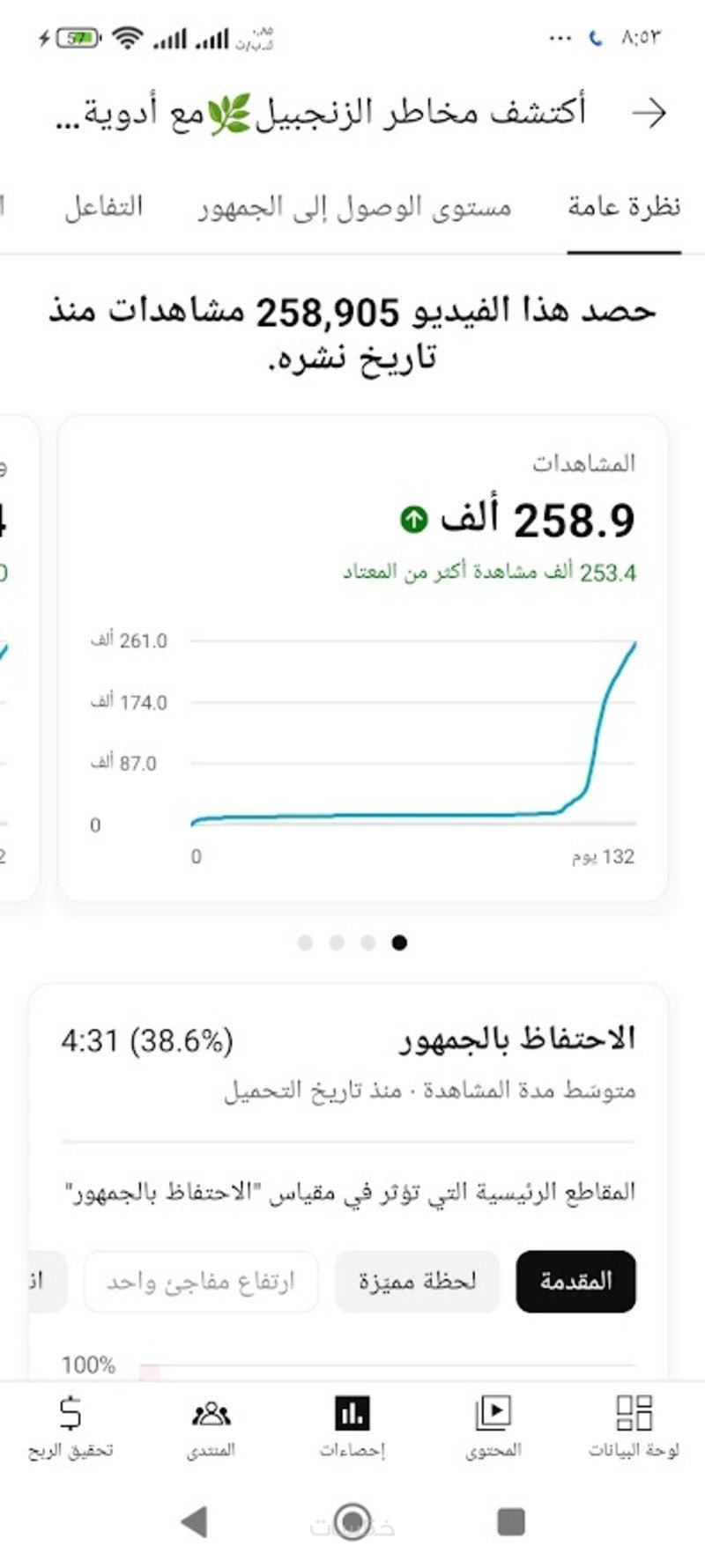 تحسين محركات البحث لقناة د. عبد الحميد حمد، خبير عالمي في علاج الألم /كندا