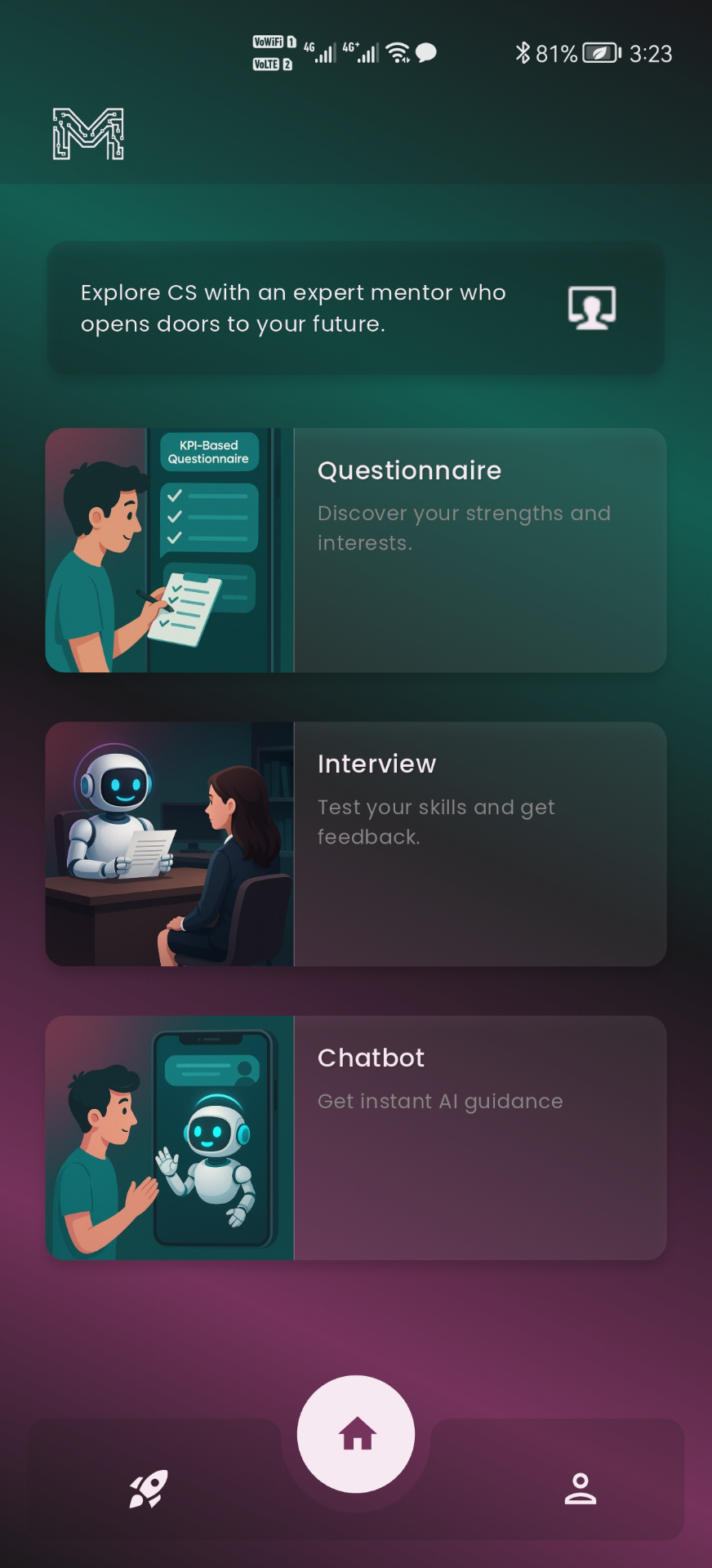 MentroMate – تطبيق مرشد أكاديمي ذكي باستخدام Flutter وFirebase وذكاء اصطناعي