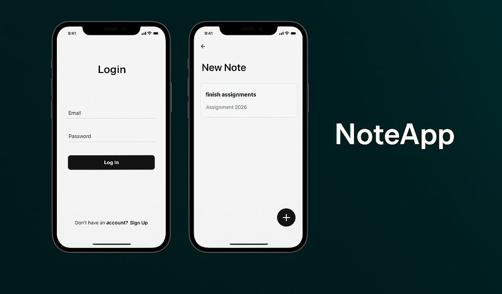 NoteApp – تطبيق تدوين ملاحظات مع مزامنة لحظية