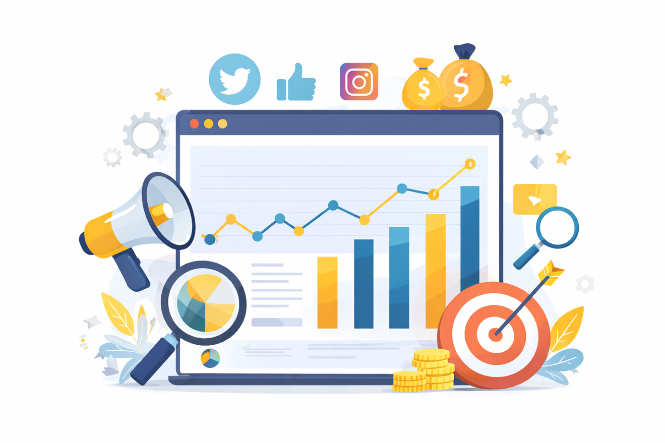 إدارة حملة تسويق رقمي وزيادة التفاعل