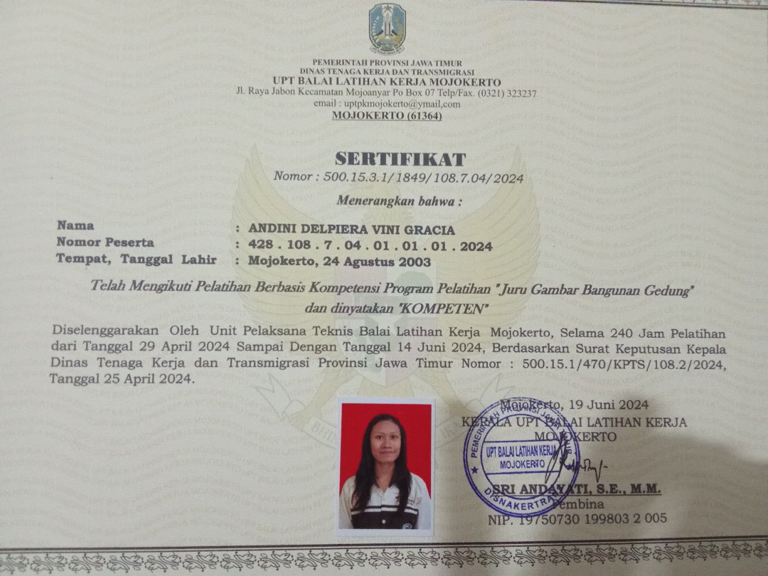 Kursus BLK MOJOKERTO