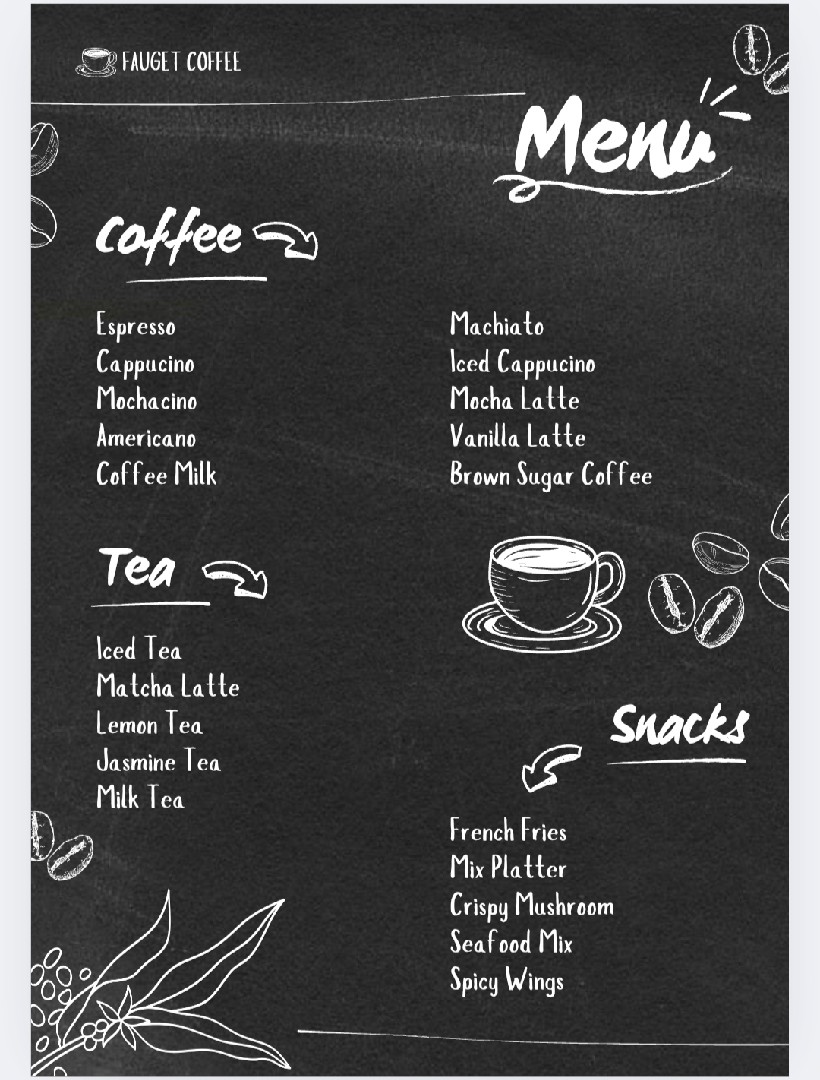 تصاميم منيو