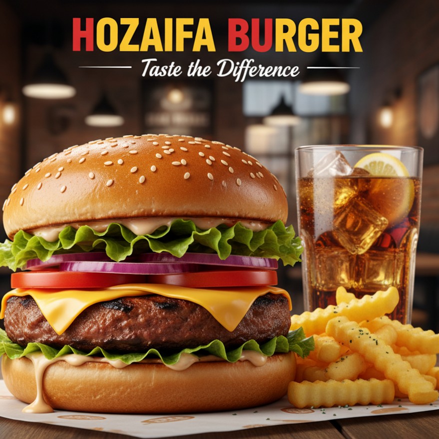 تصميم غلاف اعلان لمطعم😘